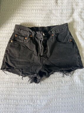 Levi's Black 501 Jean Shorts